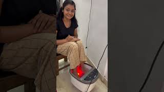 Ghar baithe lo parlour jaisa massage aur karo pedicure 😌mere pass hai foot spa massager☺️full rest