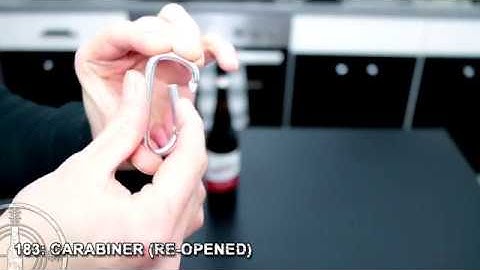 Opening a beer with a carabiner (Re-Opened) - 183 out of 1000 Ways To Open A Beer