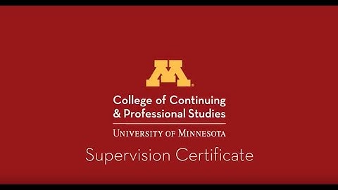 Supervision Certificate