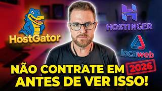 Hostinger vs HostGator vs Locaweb: Qual a melhor em 2026? (TESTE REAL)
