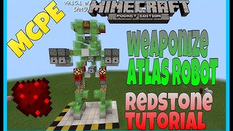 Mcpe Weaponize Mech Slime Block Robot - Mcpe Slime Block Redstone Creations
