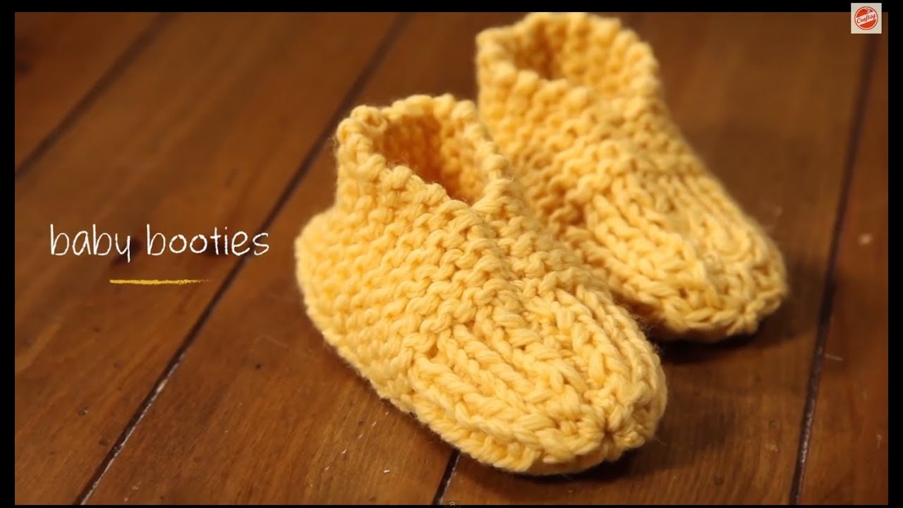 youtube knitting baby booties