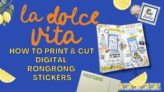 How to Print Rongrong Digital Stickers | Silhouette Cameo 5a Cutting Machine