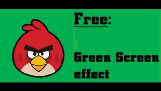 Green Screen effect: angry birds