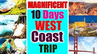 فيديو دليل السفر للساحل الغربي للولايات المتحدة لمدة 10 أيام (يجب زيارة أفضل الوجهات)