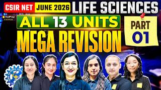CSIR NET June 2026 Life Sciences Mega Revision P1 🔥 All 13 Units Most Important Questions | VedPrep