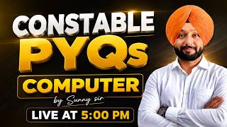 Class -2 Computer Constable PYQs |🔴 Live class for Punjab Police Constable Exam 2026 | Sunny Sir