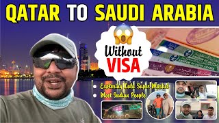 TRAVELING WITHOUT VISA 😢 | QATAR TO SAUDI ARABIA | CYCLE BABA WORLD RIDE