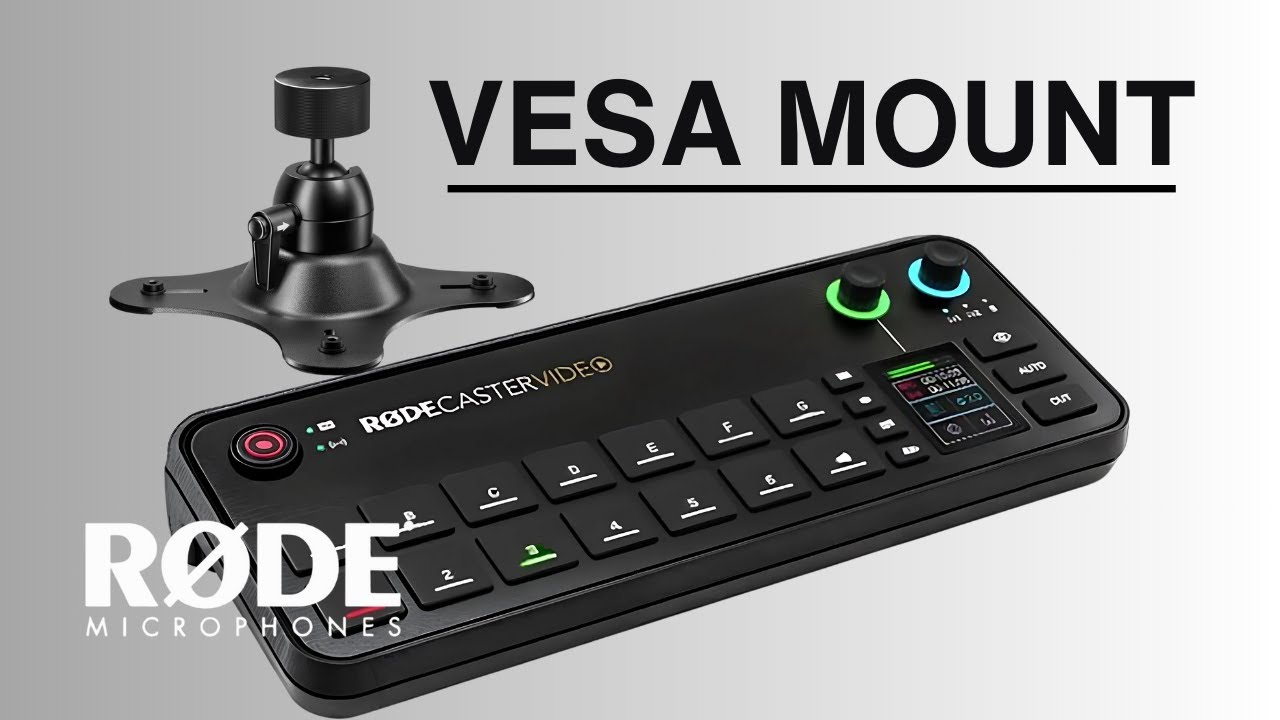 VESA Mount RODECaster Video - YouTube