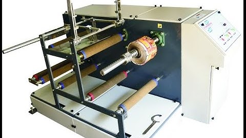 online inkjet printing on - label film roll winder rewinder doctoring machine
