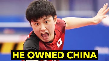 Japanese Table Tennis Player Destroys China