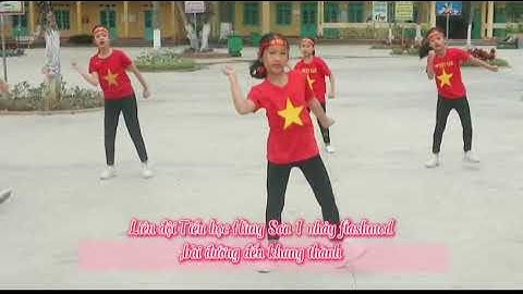 Bài dự thi: Nhảy flashmob đường đến khung thành, liên đội Tiểu học Hùng Sơn 1, Đại Từ Thái Nguyên