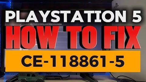 How To Fix PS5 Error CE-118861-5 PlayStation 5 Restore License