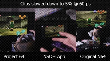 Input Delay on NSO+, P64 Emulator & Original Hardware Comparison