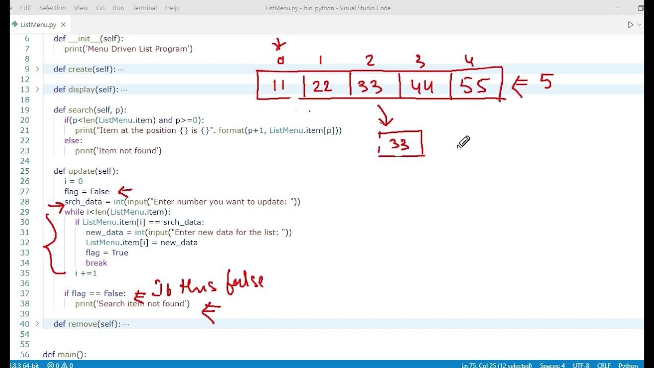 Python List Update function - YouTube
