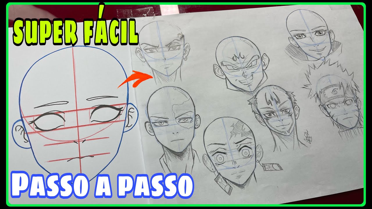 VÍDEO] Ensina a desenhar seus personagens favoritos de anime sem ir para  uma escola de desenho e sem pagar caro. des…