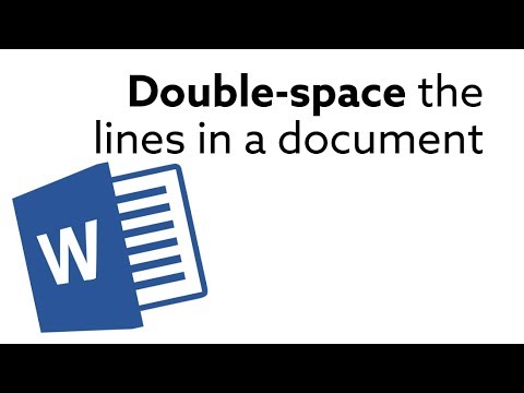 Microsoft Word - How to double space or change line spacing?