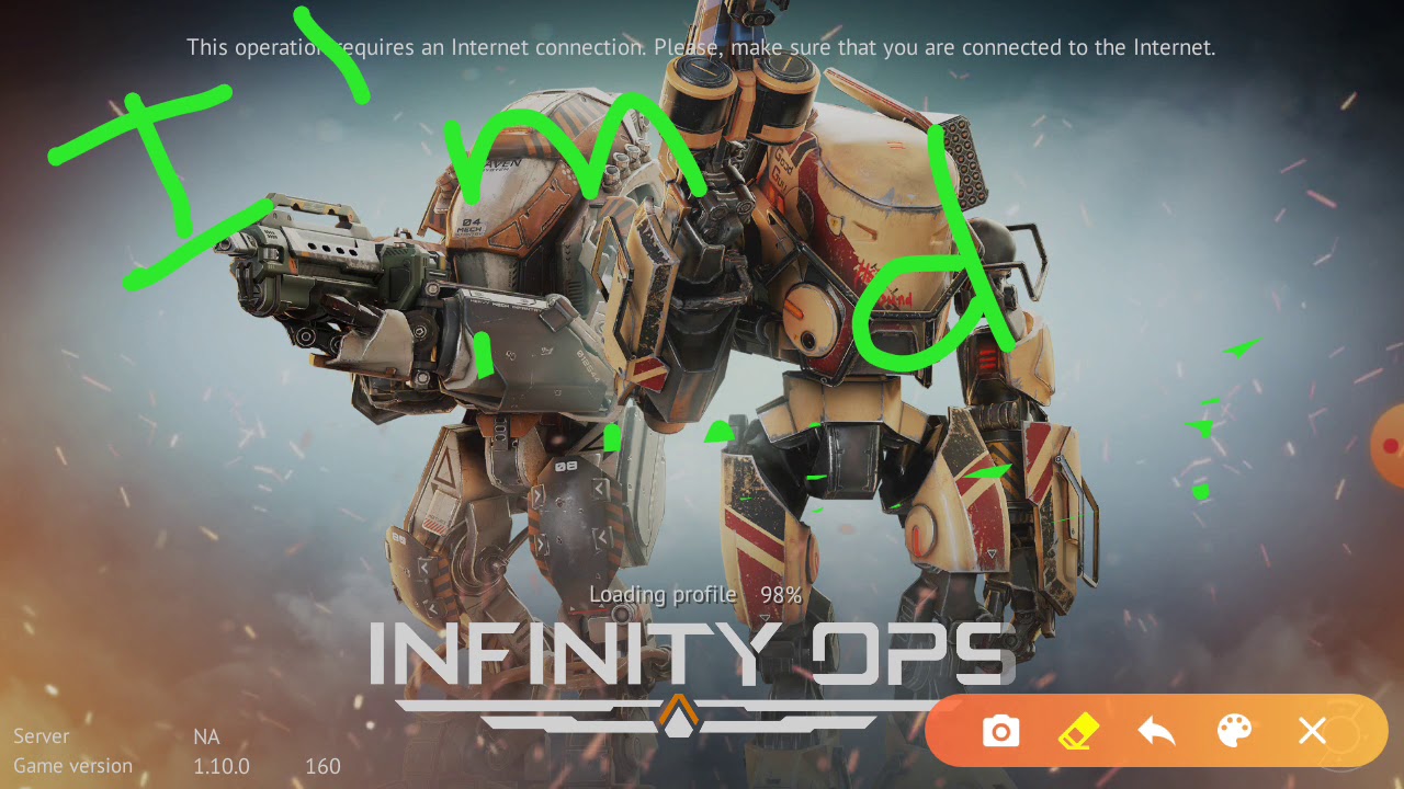 Infinity ops . Playing with my friends and I won