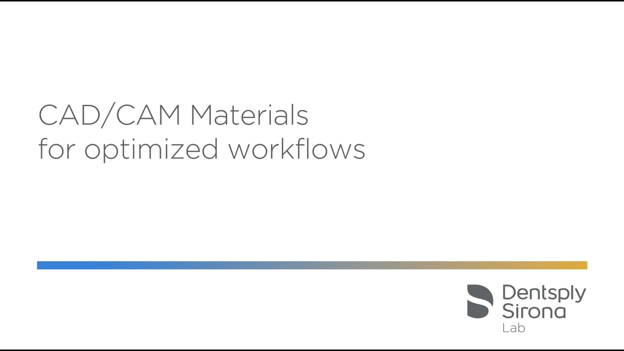 Materiales CAD / CAM: para flujos de trabajo optimizados - YouTube