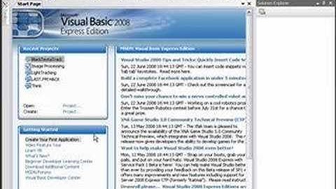 VB.NET Tutorials, Getting Started #1: Download and Run VB