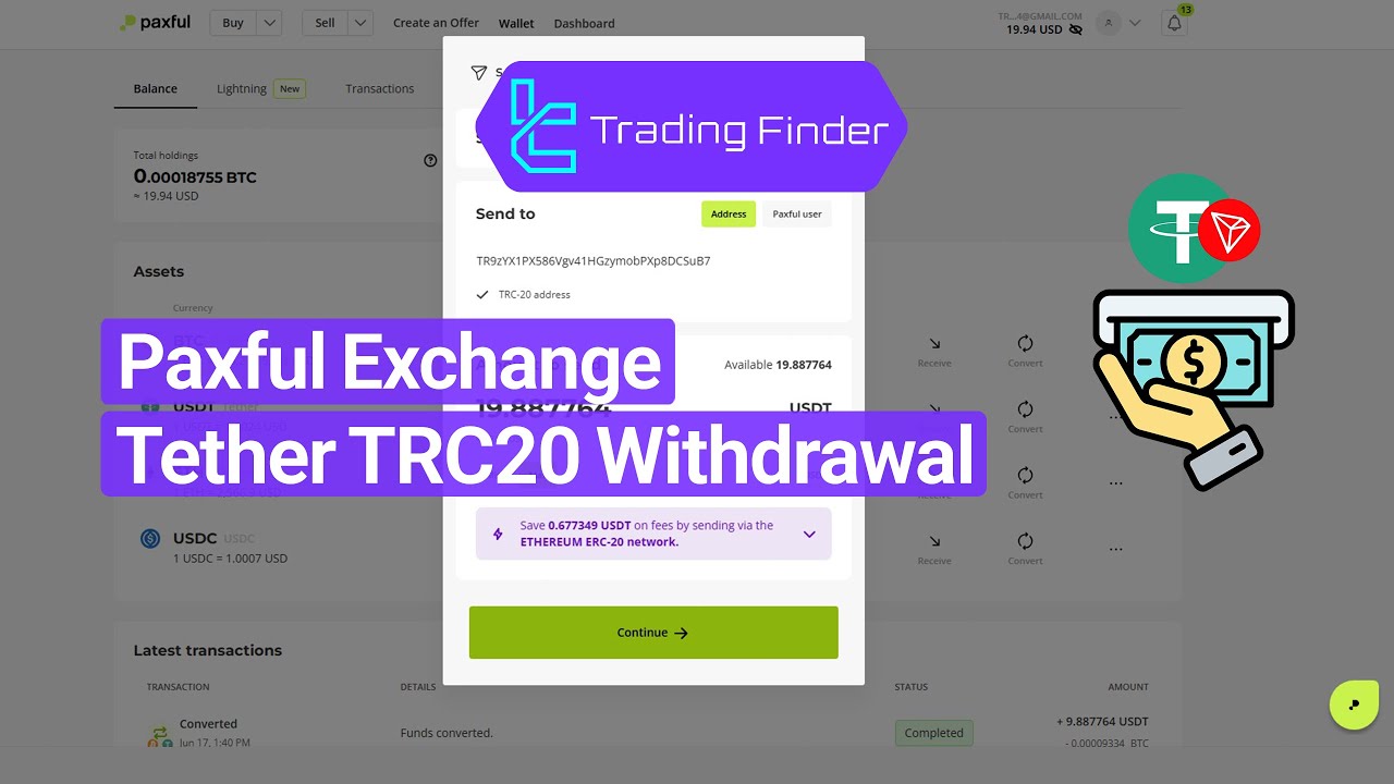 💎Paxful Exchange Tether TRC20 Withdrawal 2025 – [3 USDT Fee Applies] - [TradingFinder]