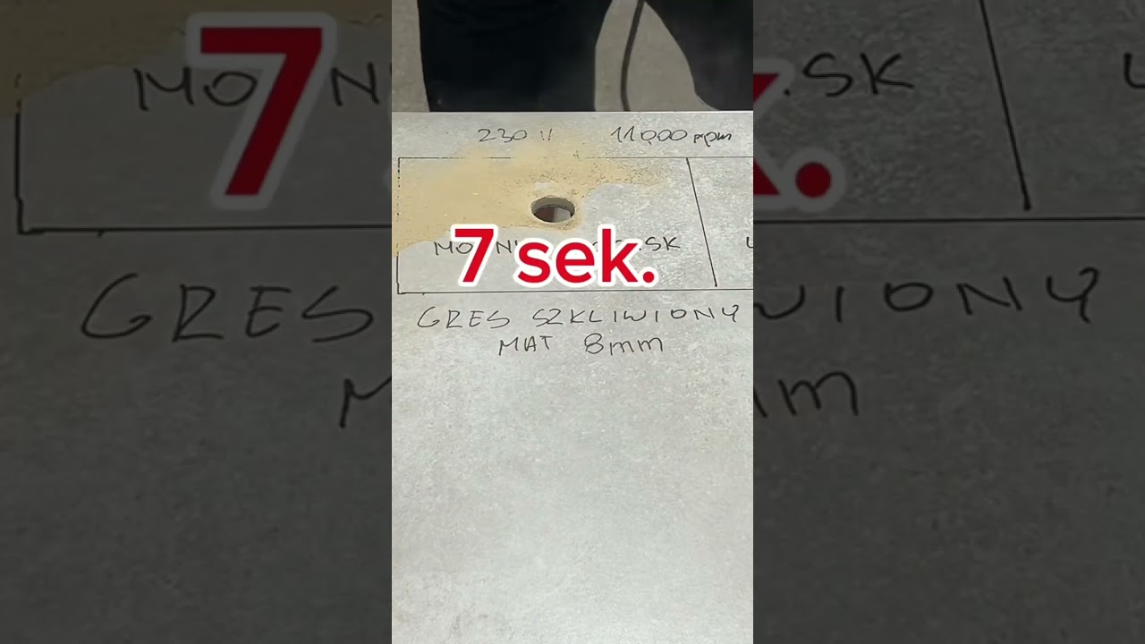 Rzetelny test otwornice SENDI EXTREME link do sklepu w komentarzu. PROAGMAR sklep dla glazurników