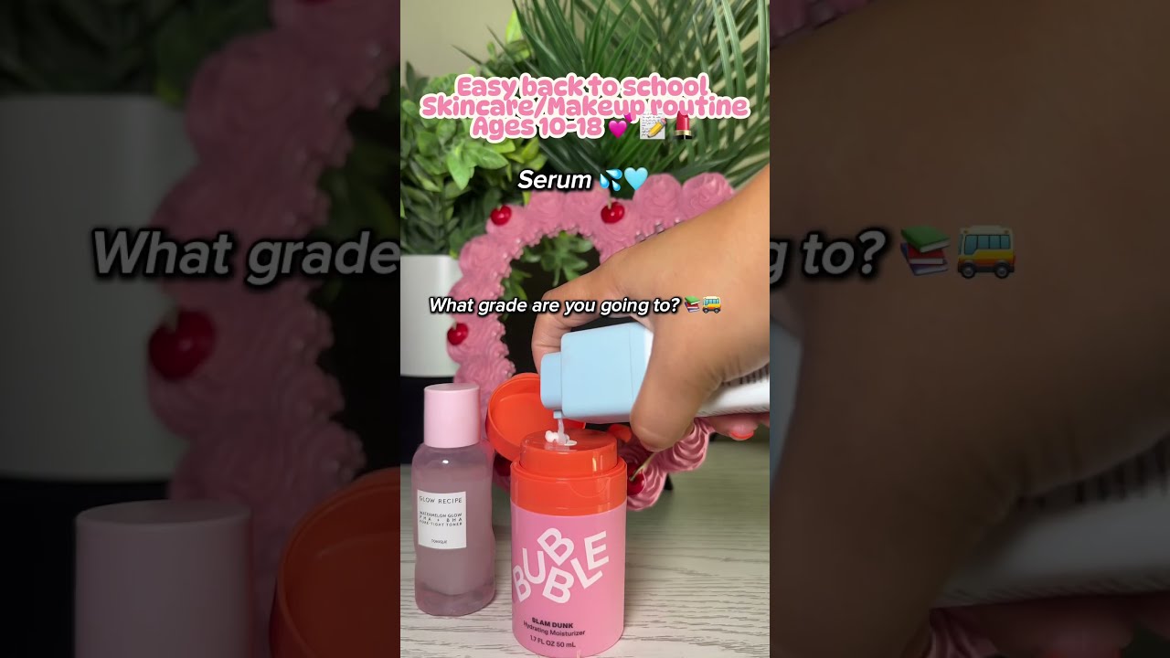 Easy Back To School Routine Makeup Skincare Preppy Aesthetic Makeuptutorial Fyp