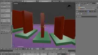 Blender Tutorial - Rigid Bodies - Make Dominoes Climb Circular Stairs