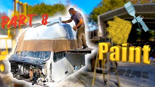 PAINTING A Semi Sleeper Cab OUTSIDE?!? 2020 VOLVO VNL760 BIG RIG Project Rebuild ALMOST DONE! PART 8