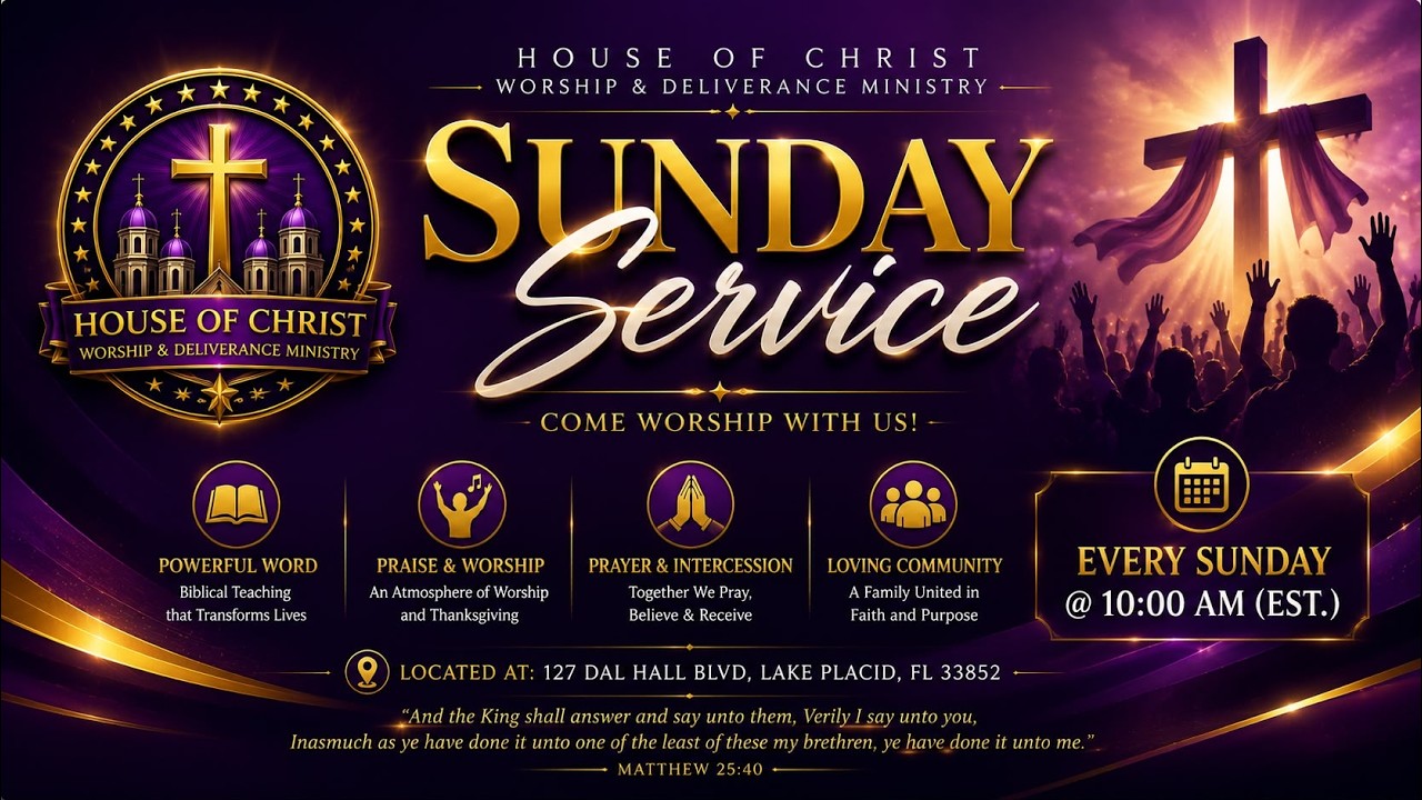 HOC- Sunday Service 7/26/2026 - Pastor Albert Morris