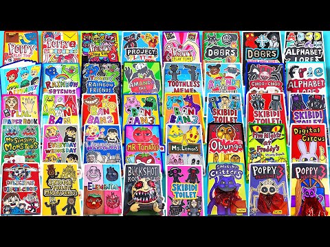 41 Game Book Story Collection 🎮📚📁 (Paper Play, Easy Crafts, Horror Game, Toy Introduction)