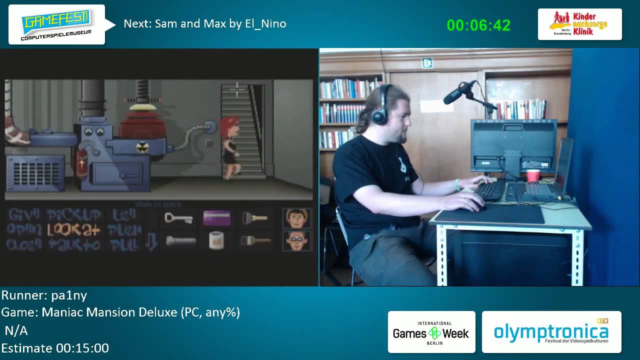 Maniac Mansion Deluxe Any Speedrun 1209 (Single Segment) by pa1ny