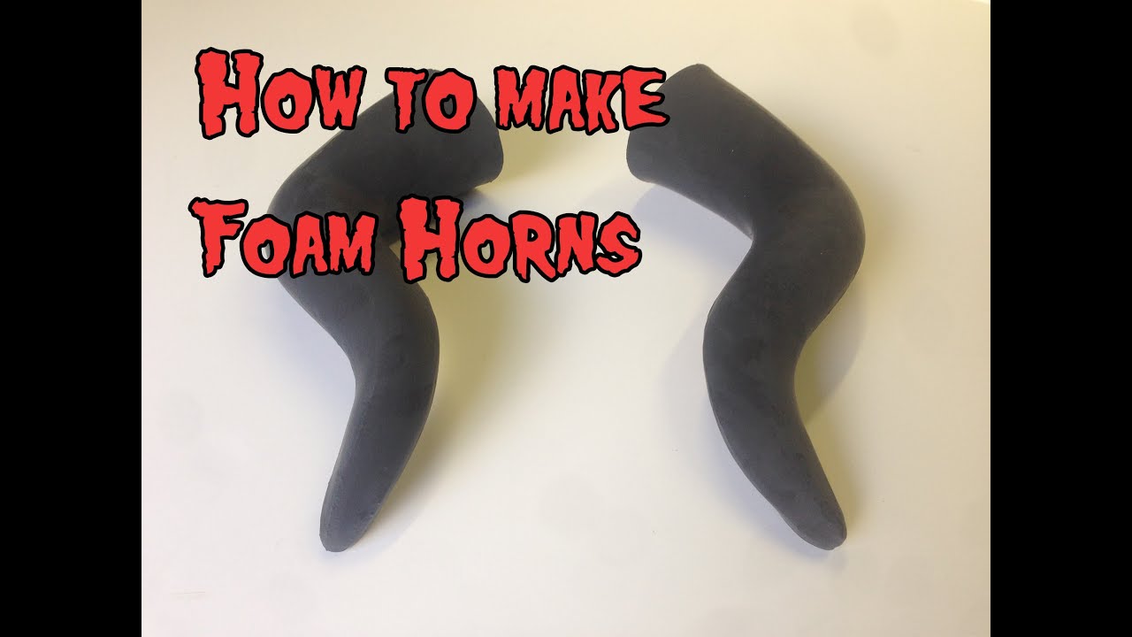oro Silla Granjero How To Make Foam Horns, Tutorial. - YouTube