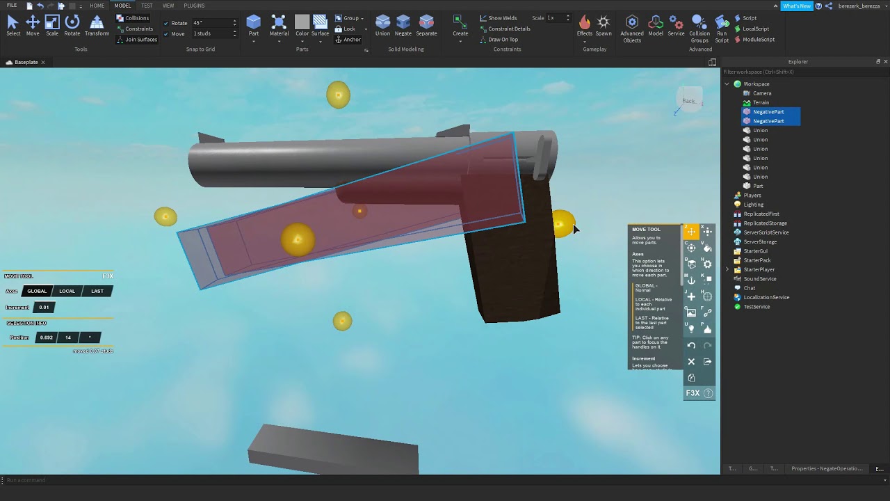 Roblox Making A Gun For A Game 4 Youtube - youtube roblox modeling groups Roblox Making A Gun For A Game 4 Youtube - roblox modeling groups