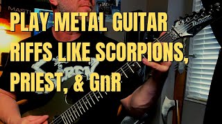 How to Play Heavy Metal Rhythm Guitar Like Scorpions, Priest, GnR, and More!
