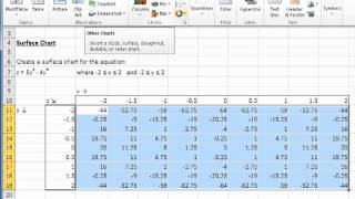 3d Plots In Excel Youtube