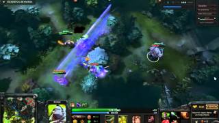 Dota 2 Pudge - Chen INCREDIBLE Longest hook HELPING AN ALLY