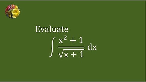 Solving indefinite Integral using algebraic manipulation (Mis-171)