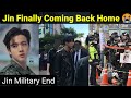 Bts jin finally back home   jin military end