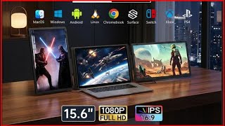 TUTT 15 6 Laptop Screen Extender with Speaker  Portable Monitor For All Devices with H5 Converter Ca screenshot 4