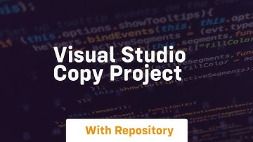 visual studio copy project