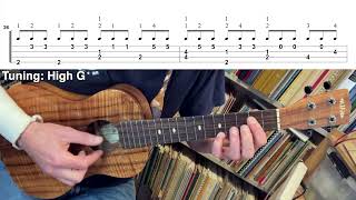 Una Giga de Corelli - Santiago de Murcia (Ukulele fingerstyle tutorial)