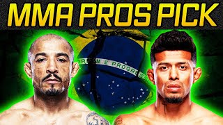 MMA Pros Pick ✅ Jose Aldo vs. Jonathan Martinez 👊UFC 301