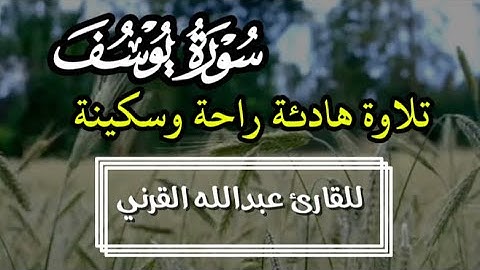 وَقَالَ الْمَلِكُ إِنِّي أَرَىٰ سَبْعَ سورة يوسف تلاوة هادئة | القارئ عبدالله القرني