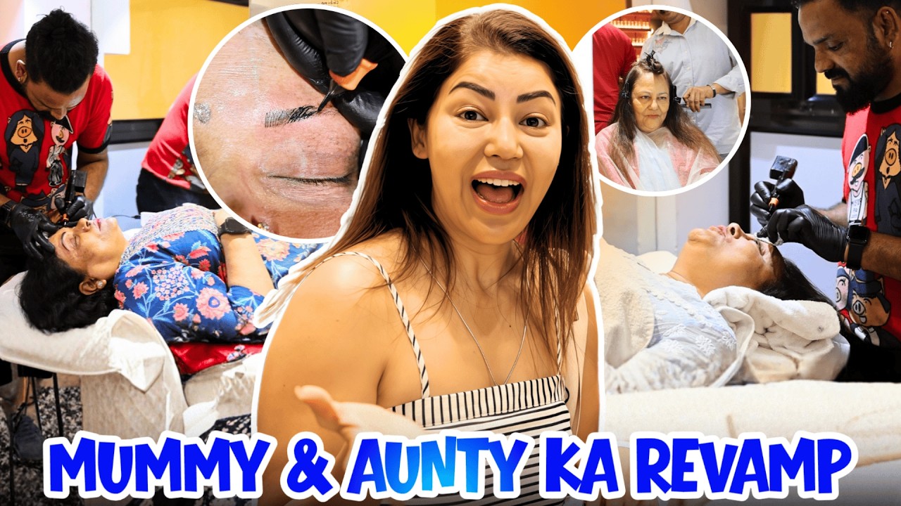 Gifted eyebrows to maa and sasu maa | HINDI | Debina Decodes |