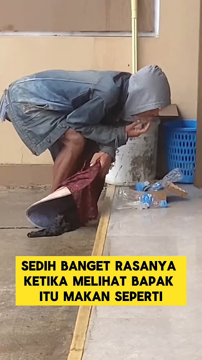 momen sedih ketika melihat bapak-bapak pemulung lagi makan ‼️‼️‼️ #sedih #nangis #pemulung #suratan