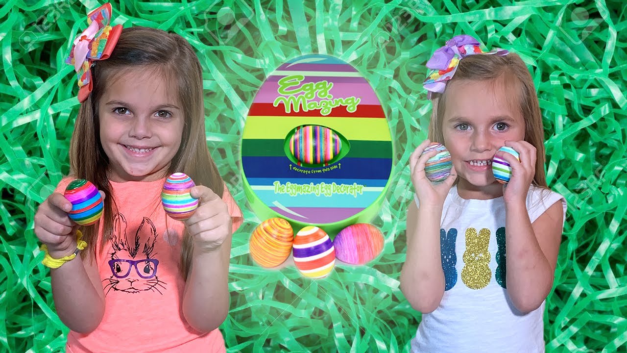 Easter Egg Decorating Kit Opening EGGMAZING | Abbey and Gwynnie Adventures!