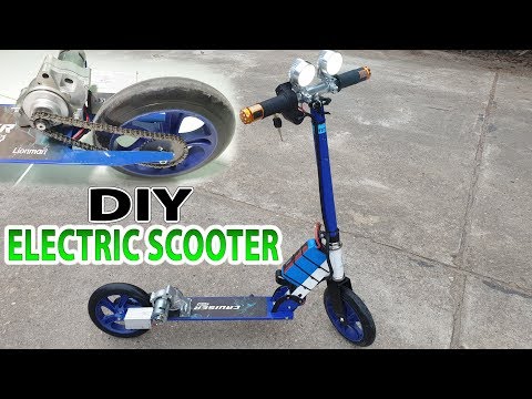 Build A Electric Scooter With Starter Motor Motorcycle And 775 Motor