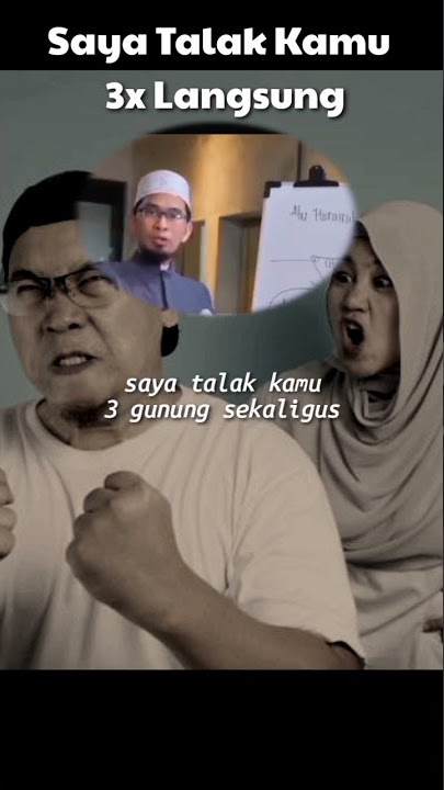 Saya Talak Kamu Lansung Talak 3/Saya Talak Kamu 1000x/Sah kah? Ustadz Adi Hidayat