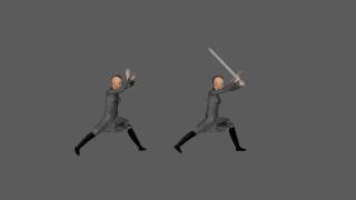 Sword Swing Motion Capture Animation